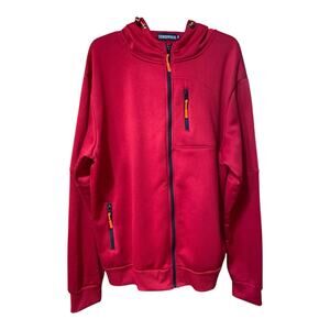 Men's SIIMHWRSS Sweatshirt w/ Hood 2 Front Pockets Red Size 4XL‎ Streetwear